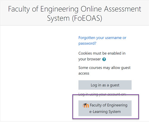 login FoEOAS